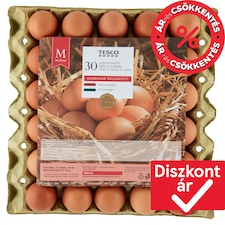 "A" osztályú közepes méretű mélyalmos, friss tojás M 30 db