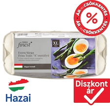 Finest "A" osztályú extra sárga friss tojás XL 10 db