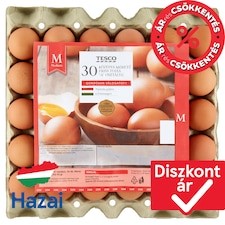 "A" osztályú közepes méretű friss tojás M 30 db