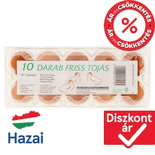 "A" osztályú friss tojás S 10 db