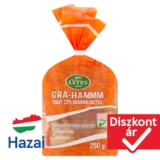 Ceres Gra-Hammm toast 22% Graham-liszttel 250 g