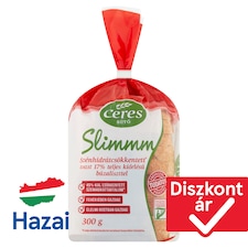 Ceres Slimmm szénhidrátcsökkentett toast teljes kiőrlésű búzaliszttel 300 g
