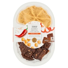 Hummus curry fűszerkeverékes csicseriborsókrém szezámmagkrémmel és rozskenyérrel 140 g