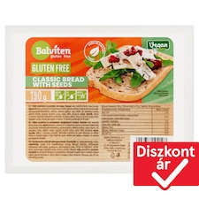 Balviten gluténmentes vegán szeletelt sokmagvas kenyér 190 g