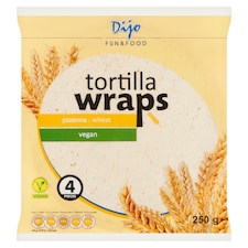 Dijo Tortilla Wraps elősütött lapos búzából készült kenyér 250 g