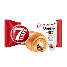 7DAYS Double Max croissant kakaós töltelékkel és vaníliaízű töltelékkel 80 g