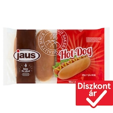 Jaus hot dog kifli 4 x 62,5 g (250 g)