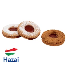 Benei nagy linzer koszorú édes teasütemény