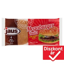 Jaus szezámmagos hamburger zsemle 4 x 75 g (300 g)
