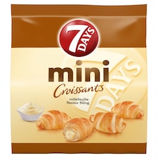 7DAYS Mini Croissant vaníliaízű töltelékkel 185 g