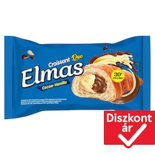 Elmas Duo croissant kakaós töltelékkel és vanília ízű töltelékkel töltve 60 g