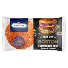 Schulstad Boston lenmaggal és szezámmaggal szórt hamburgerzsemle 4 x 81 g (324 g)