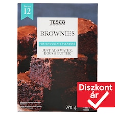 kakaós sütemény porkeverék csokoládédarabokkal brownie készítéséhez 370 g