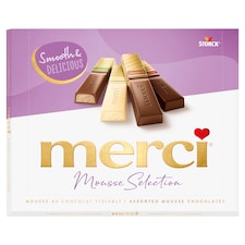 Merci Mousse Selection 4 habkrémes csokoládékülönlegesség 210 g