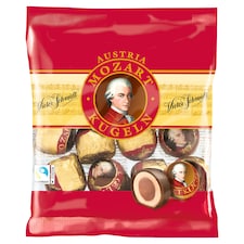 Victor Schmidt Mozartkugeln marcipánnal és nugátkrémmel töltött csokoládé praliné 148 g