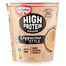 Dr. Oetker High Protein mousse cappuccino ízesítéssel 200 g
