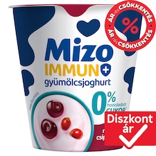 Mizo Immuno+ meggyes-csipkebogyós laktózmentes gyümölcsjoghurt 125 g