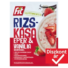 Fit gluténmentes rizskása eper & vanília ízesítéssel 60 g