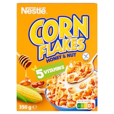 Nestlé Corn Flakes gluténmentes ropogós kukoricapehely mézzel, földimogyoróval és vitaminokkal 350 g