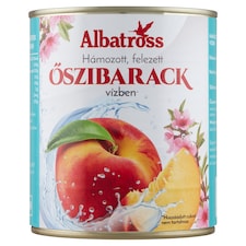 Albatross hámozott, felezett őszibarack vízben 820 g