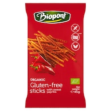 Biopont bio gluténmentes paprikás sóspálcika 45 g