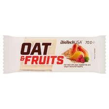 BioTechUSA Oat & Fruits zabszelet körtével és málnával, tetején joghurt ízű bevonattal mártva 70 g