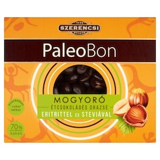 Szerencsi PaleoBon étcsokoládés mogyoró drazsé eritrittel és steviával 100 g
