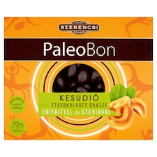 Szerencsi PaleoBon étcsokoládés kesudió drazsé eritrittel és steviával 100 g