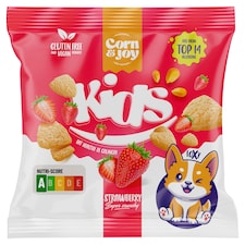 Corn & Joy Kids extrudált eper ízű snack 40 g