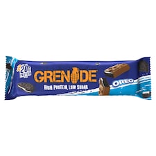 Grenade Oreo kakaó és vanília ízű fehérjeszelet kekszdarabokkal és édesítőszerekkel 60 g