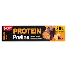 Bergen Protein Praline mogyoróval töltött tejcsokoládé, hozzáadott cukor nélkül 50 g