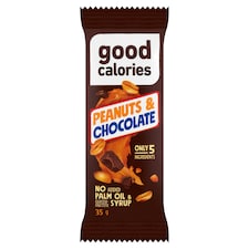 Good Calories datolyás miniszelet földimogyoróval és csokoládéval, hozzáadott édesítőszerrel 35 g