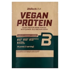 BioTechUSA Vegan Protein cukormentes csokoládé-fahéj ízű fehérje italpor édesítőszerekkel 25 g