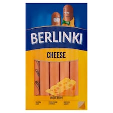 Berlinki Cheese főtt, füstölt sertés- és csirke készítmény 250 g