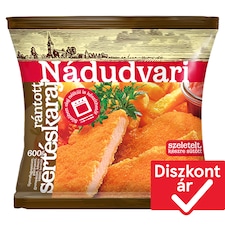 Nádudvari gyorsfagyasztott szeletelt, készre sütött rántott sertéskaraj 600 g