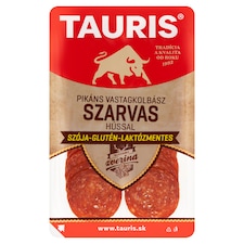 Tauris szeletelt pikáns vastagkolbász sertés és szarvashúsból 50 g