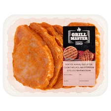 Grill Master sertés karaj szeletek csont nélkül mediterrán stílusú marinádban 600 g