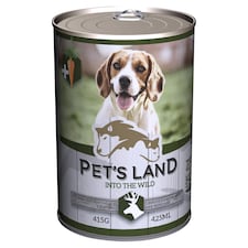 Pet's Land teljesértékű kutyaeledel vadhússal 415 g
