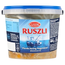 Classic Ruszli pácolt hering hagymával, édesítőszerrel 800 g
