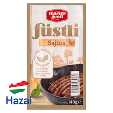 Master Good Füstli sajtos, füst ízesítésű virsli csirkehúsból 140 g