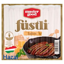 Master Good Füstli sajtos, füst ízesítésű virsli csirkehúsból 350 g