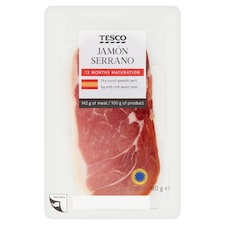 Jamón Serrano nyers, szárított, érlelt sonkaszeletek 80 g