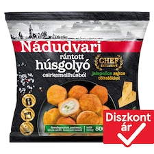 Nádudvari rántott húsgolyó csirkemellhúsból jalapenos sajtos töltelékkel 500 g