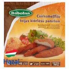 Bábolna gyorsfagyasztott csirkemellfilé teljes kiőrlésű panírban 700 g