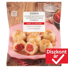 gyorsfagyasztott epertöltelékes gombóc 600 g