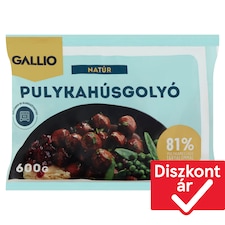 Gallio gyorsfagyasztott, natúr pulykahúsgolyó 600 g
