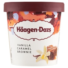 Häagen-Dazs vaníliaízű jégkrém karamell öntettel és brownie darabokkal 460 ml