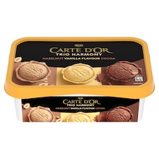 Carte d'Or Jégkrém Trio Harmony Mogyoró-Vanília-Kakaó 1000 ml