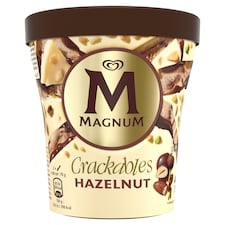 Magnum Crackables mogyoró ízű tejjégkrém sós mogyorós szósszal 440 ml