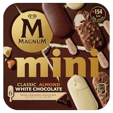 Magnum Mini Classic & Almond & White Chocolate jégkrém 6 db 330 ml